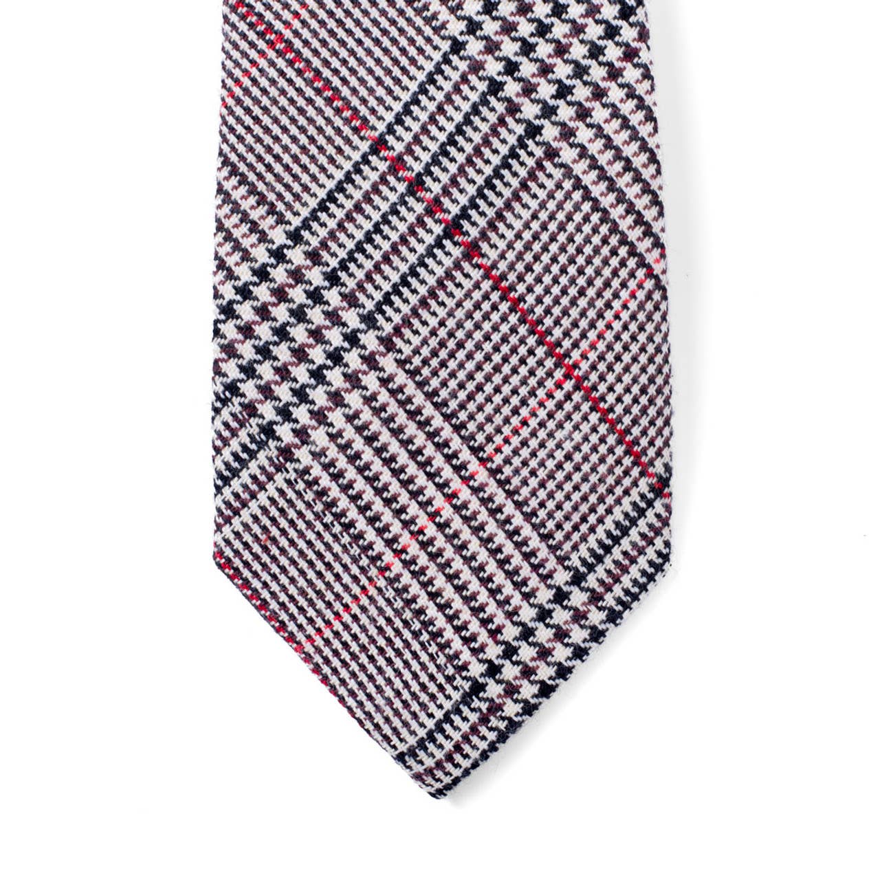 Men's 100% Cotton Checkered Ties 20     Selini New York- Tilden Co.