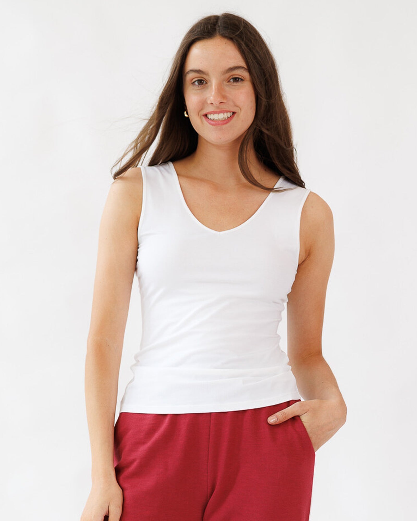 Reversible Tank XS / Bright White XS Bright White Tees Downeast- Tilden Co.