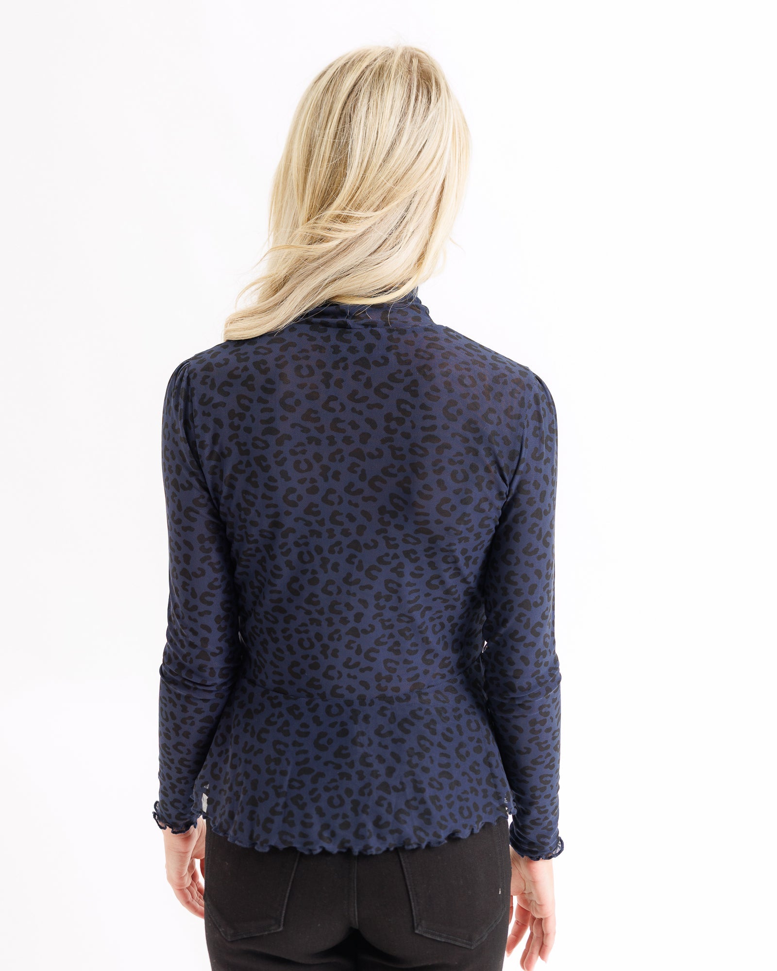 Peplum Turtleneck Top Tops Downeast- Tilden Co.