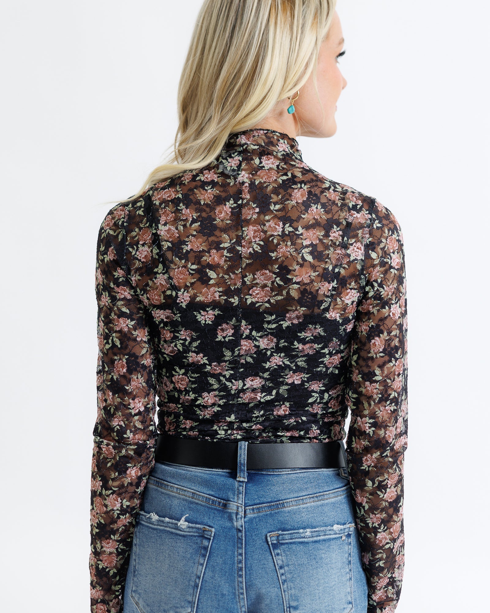 Floral Lace Layering Top Tops Downeast- Tilden Co.