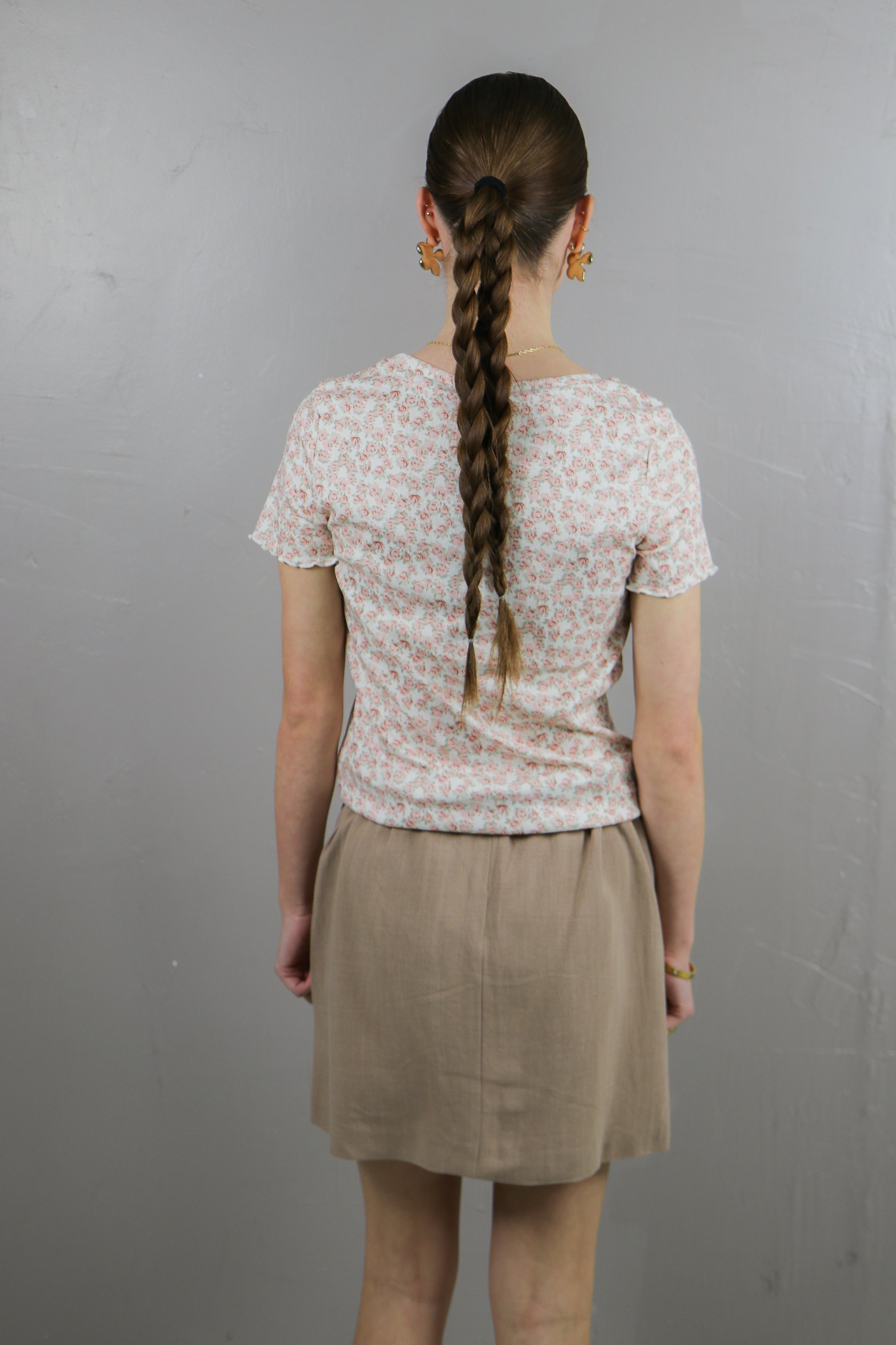 Lettuce Edge Tee in Blush Carnation Tees Mikarose- Tilden Co.