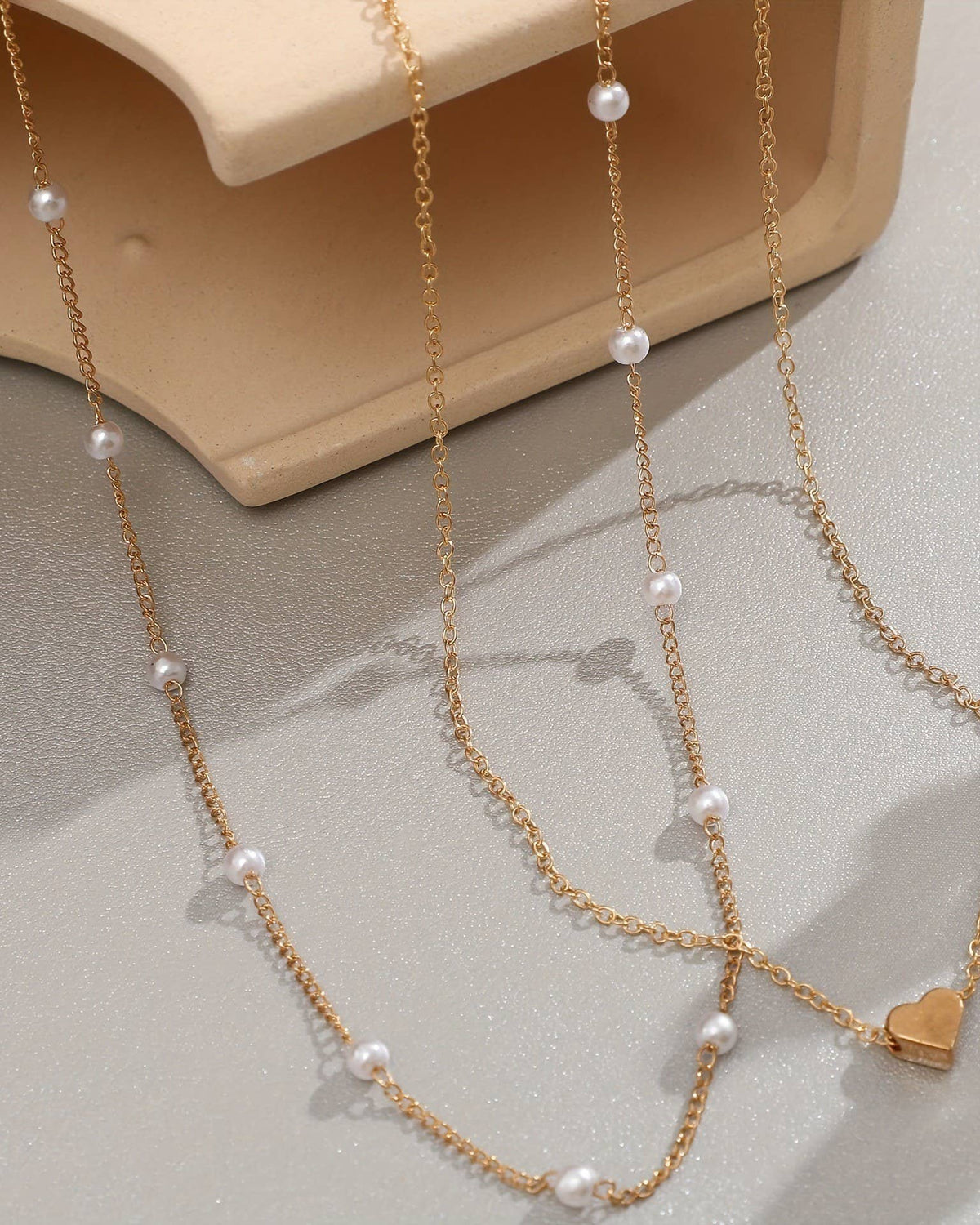 Layered Necklace| 40NK9436 necklace JOSSLYN by wall to wall- Tilden Co.