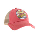 Embroidered Hello Sunshine Patch C.C High Pony Criss Cross Ball Cap Coral Coral C.C Beanie- Tilden Co.