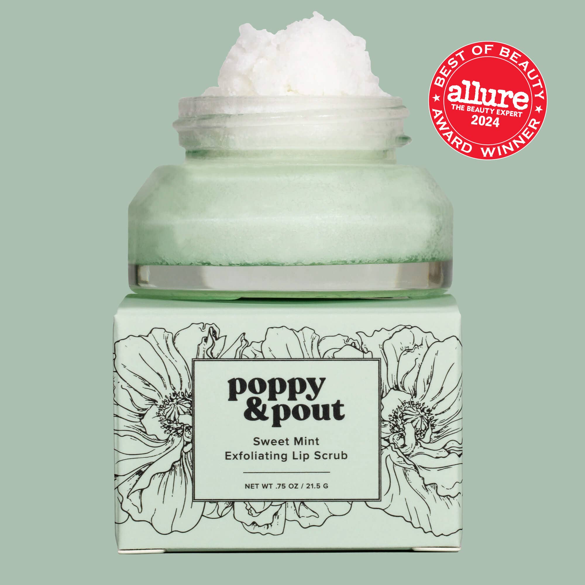Lip Scrub, Sweet Mint Poppy & Pout- Tilden Co.