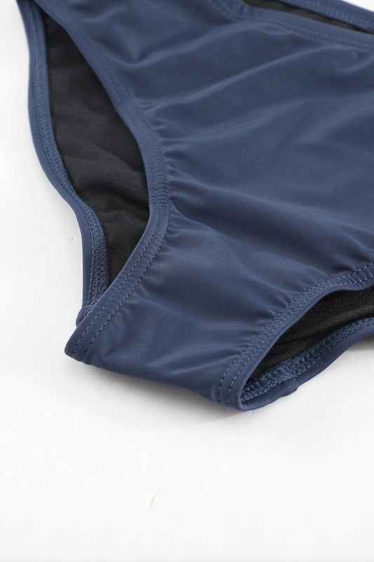 Navy Swim Bottoms (M) - Final Sale Swim Bottom Sweet Lover Fashion- Tilden Co.