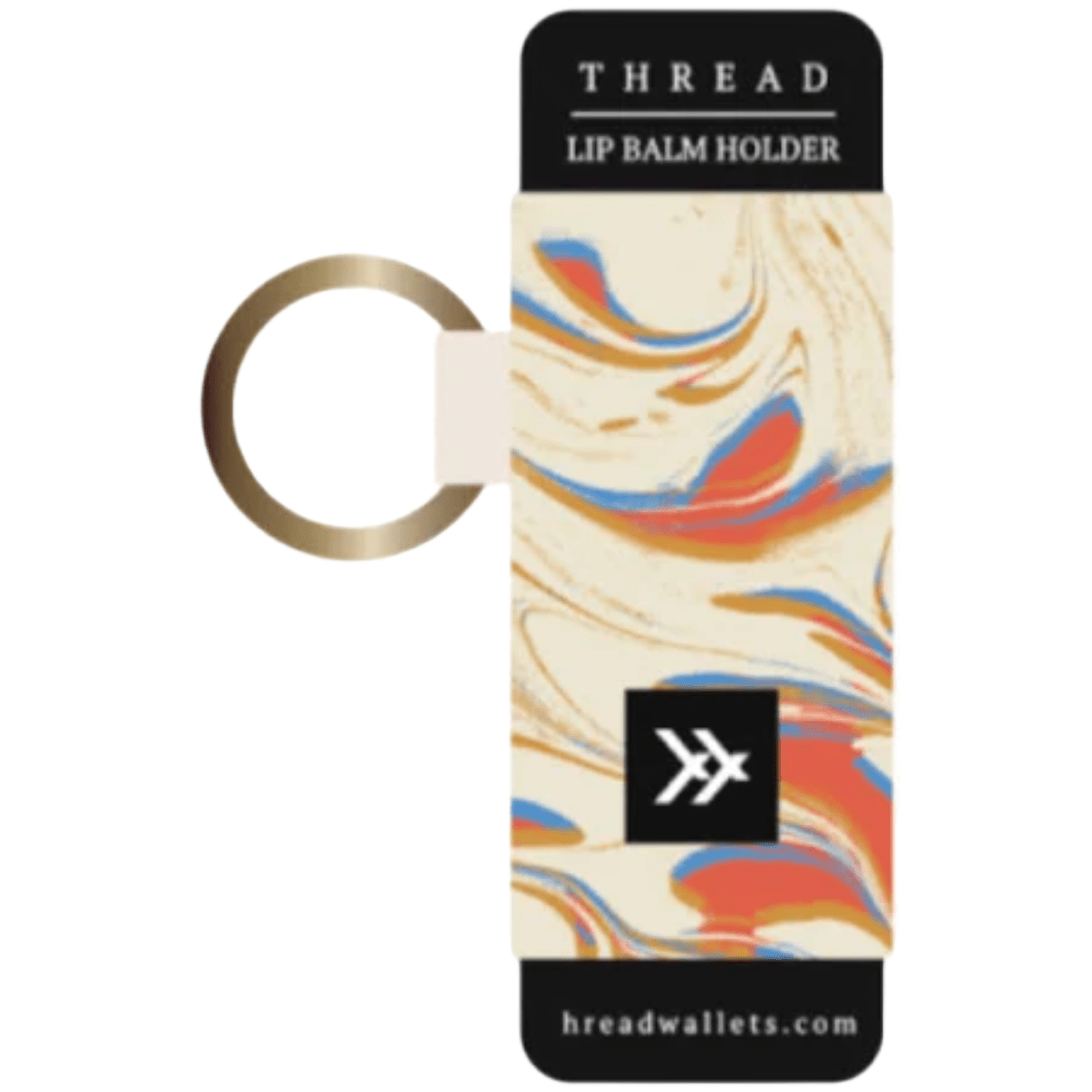 Thread Lip Balm Holder Marble Marble  lip balm holder Thread- Tilden Co.