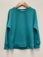 Kids Solid Long Sleeve Top 4/5 / Teal 4/5 Teal Shirts & Tops Chris and Carol- Tilden Co.