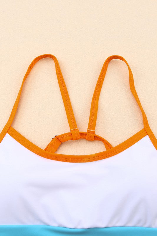 Color Block Swim Bralette (XL) - Final Sale Swim Bralette Top Sweet Lover Fashion- Tilden Co.