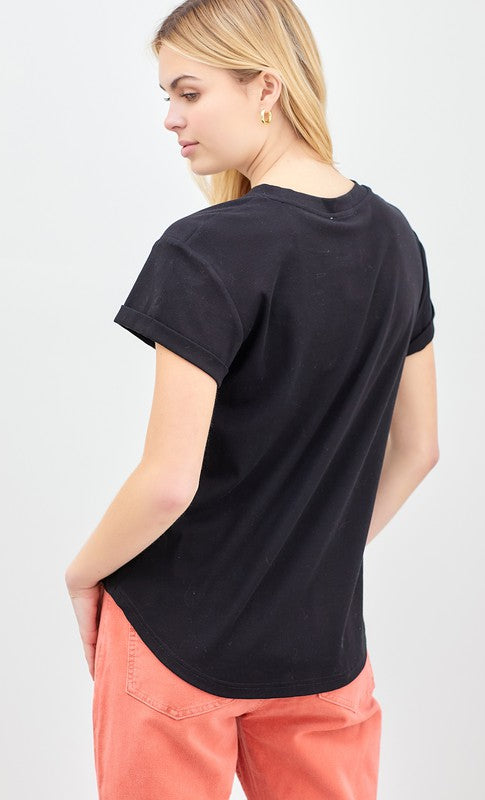Jane Simple Short Sleeve T-Shirt- Final Sale    Shirts & Tops Polagram- Tilden Co.