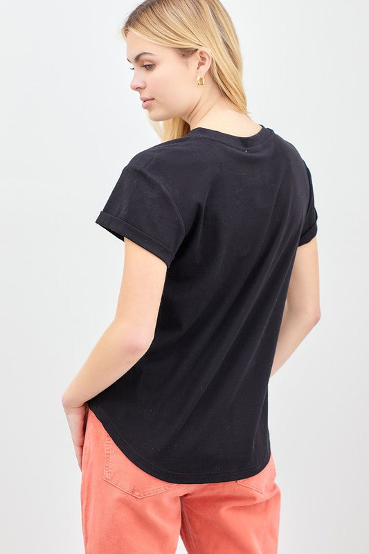 Jane Simple Short Sleeve T-Shirt- Final Sale    Shirts & Tops Polagram- Tilden Co.