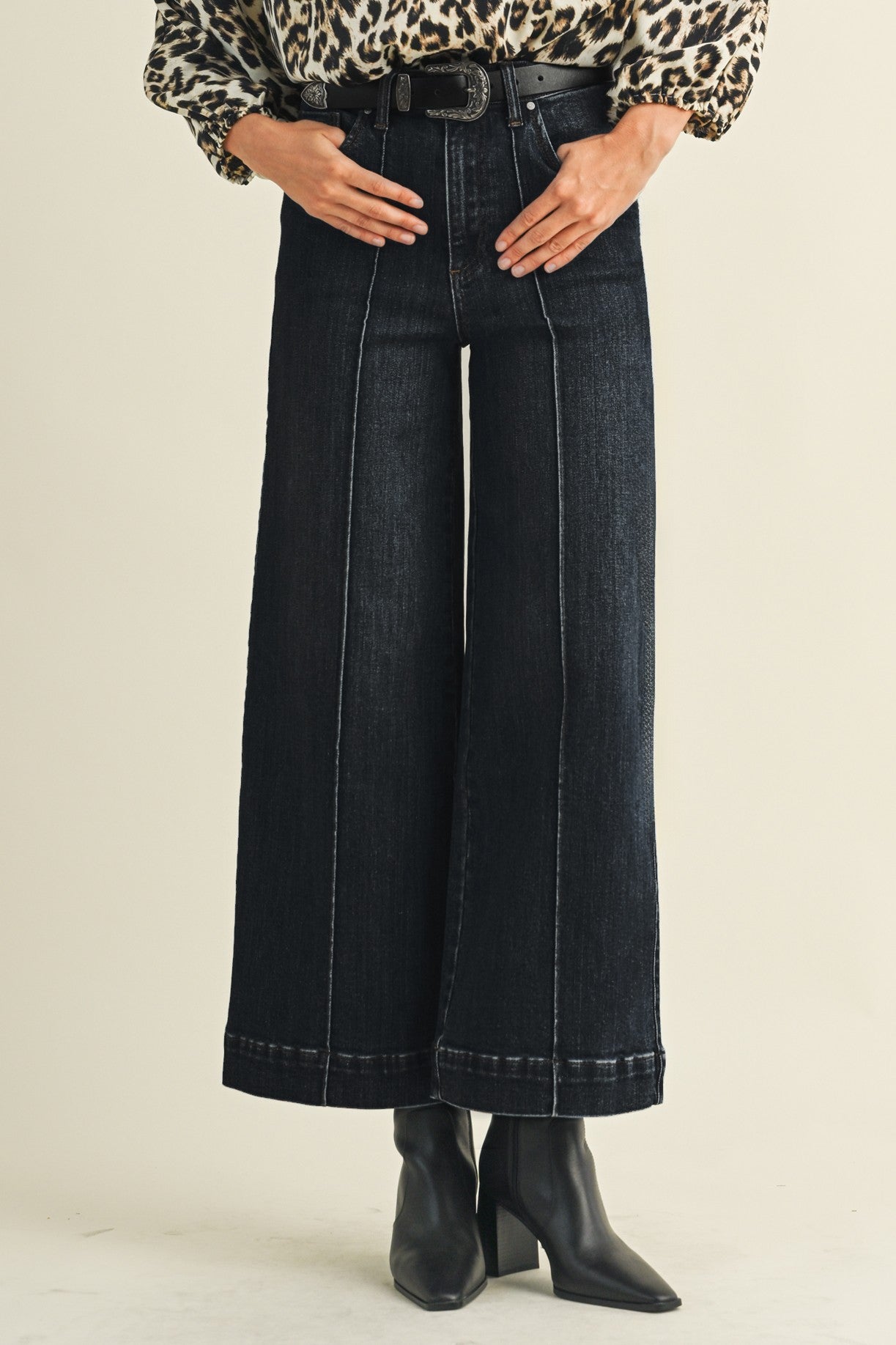 The Piper Wide Leg Jean vest AnnieWear- Tilden Co.