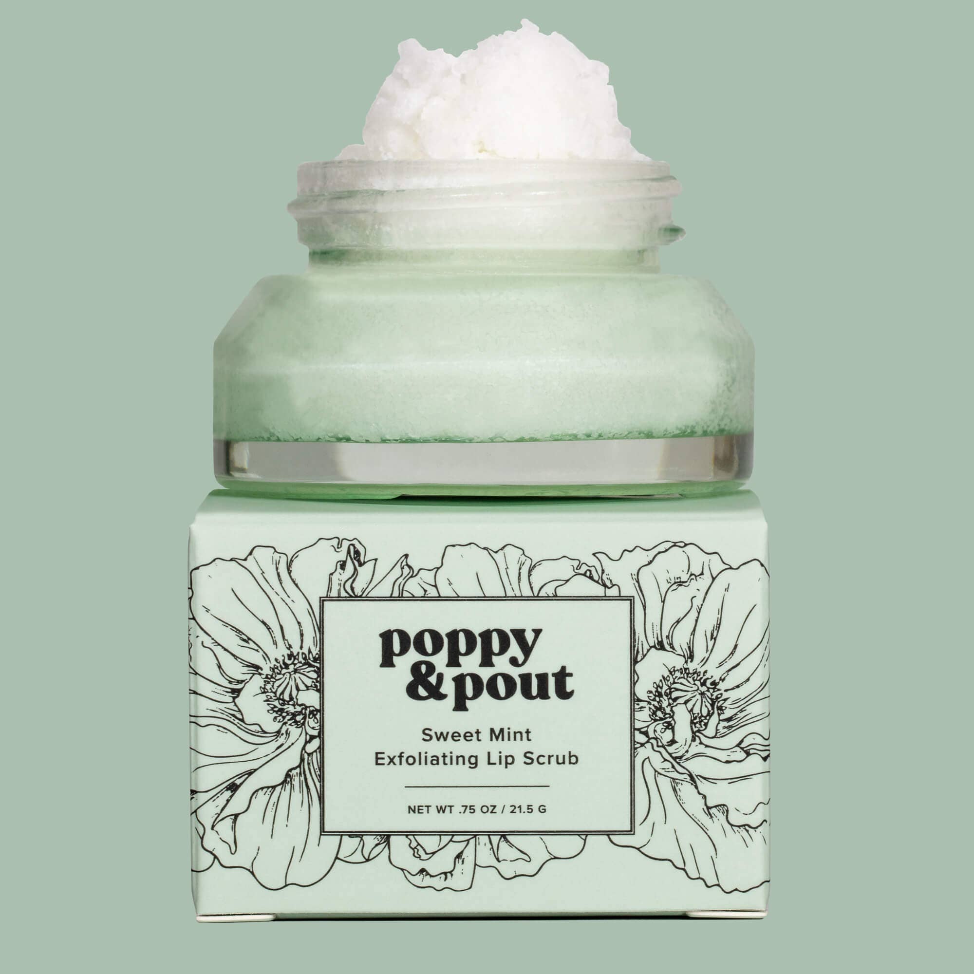 Lip Scrub, Sweet Mint Poppy & Pout- Tilden Co.