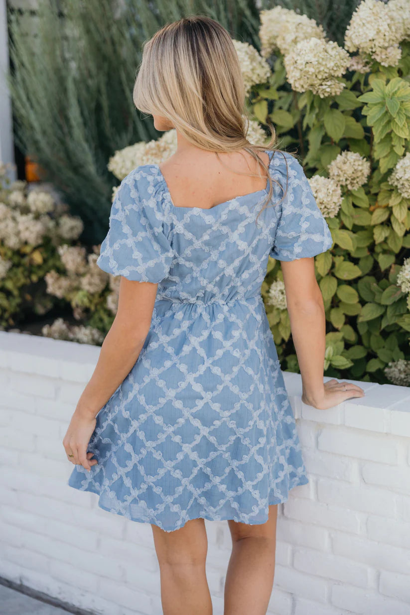 Selma Dress in Stonewashed Blue Dress Mikarose- Tilden Co.
