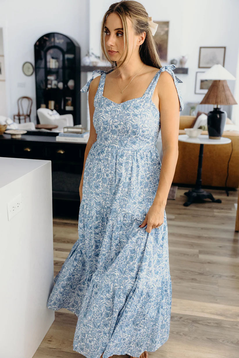 Francine Dress in Lotus Ink Dress Mikarose- Tilden Co.