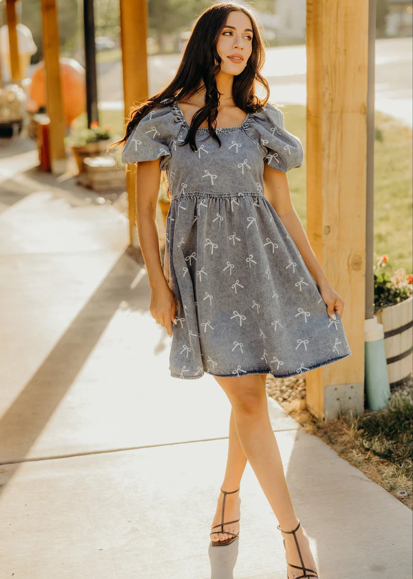 Jack Dress in Bow'd Up Midi Dress Mikarose- Tilden Co.