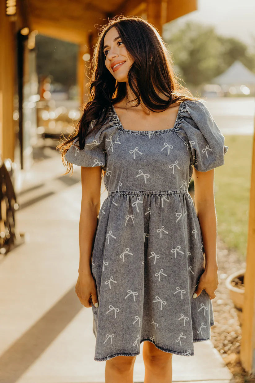 Jack Dress in Bow'd Up Midi Dress Mikarose- Tilden Co.