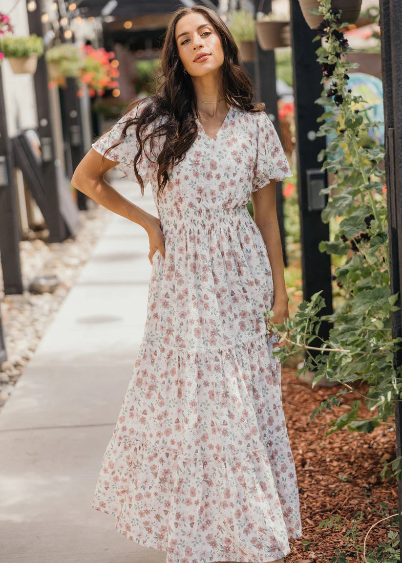 Eden Dress in Wildberry Stitch maxi dress Mikarose- Tilden Co.