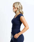 Essential Basic Layering Short Sleeve Scoop Neck Tee Layering Top Downeast- Tilden Co.