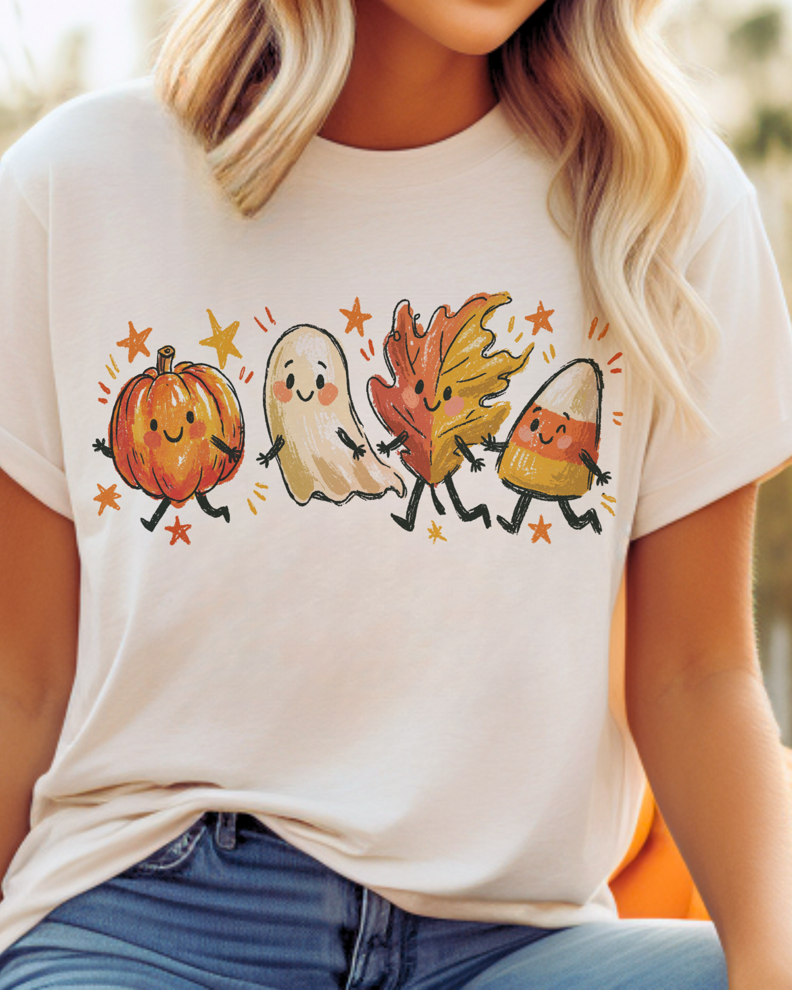 Autumn Doodle Graphic Tee Small Small Graphic T-Shirt Par.tees by Party On!- Tilden Co.