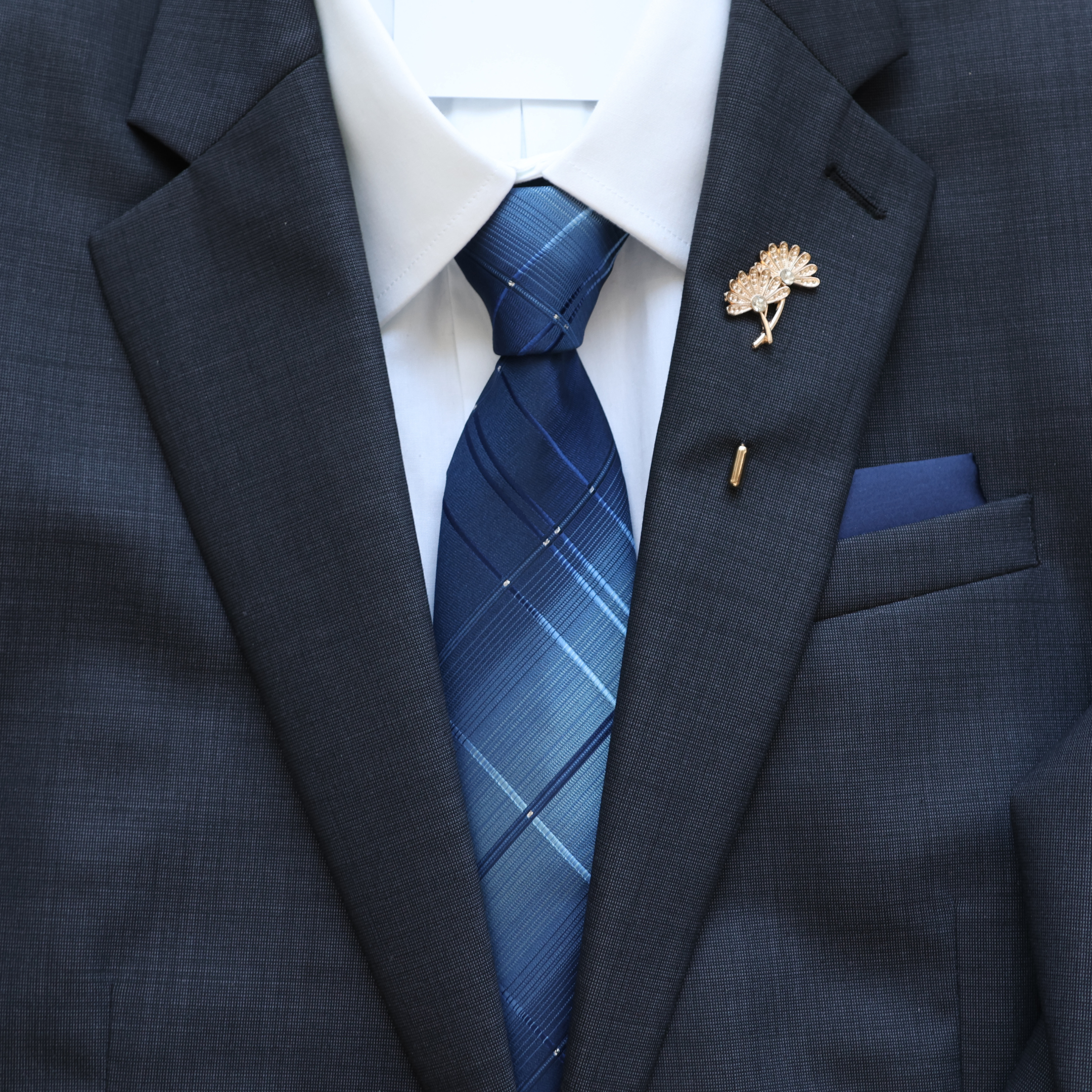 Eden Black Ombre Stripes Tie necktie Tie Mood- Tilden Co.