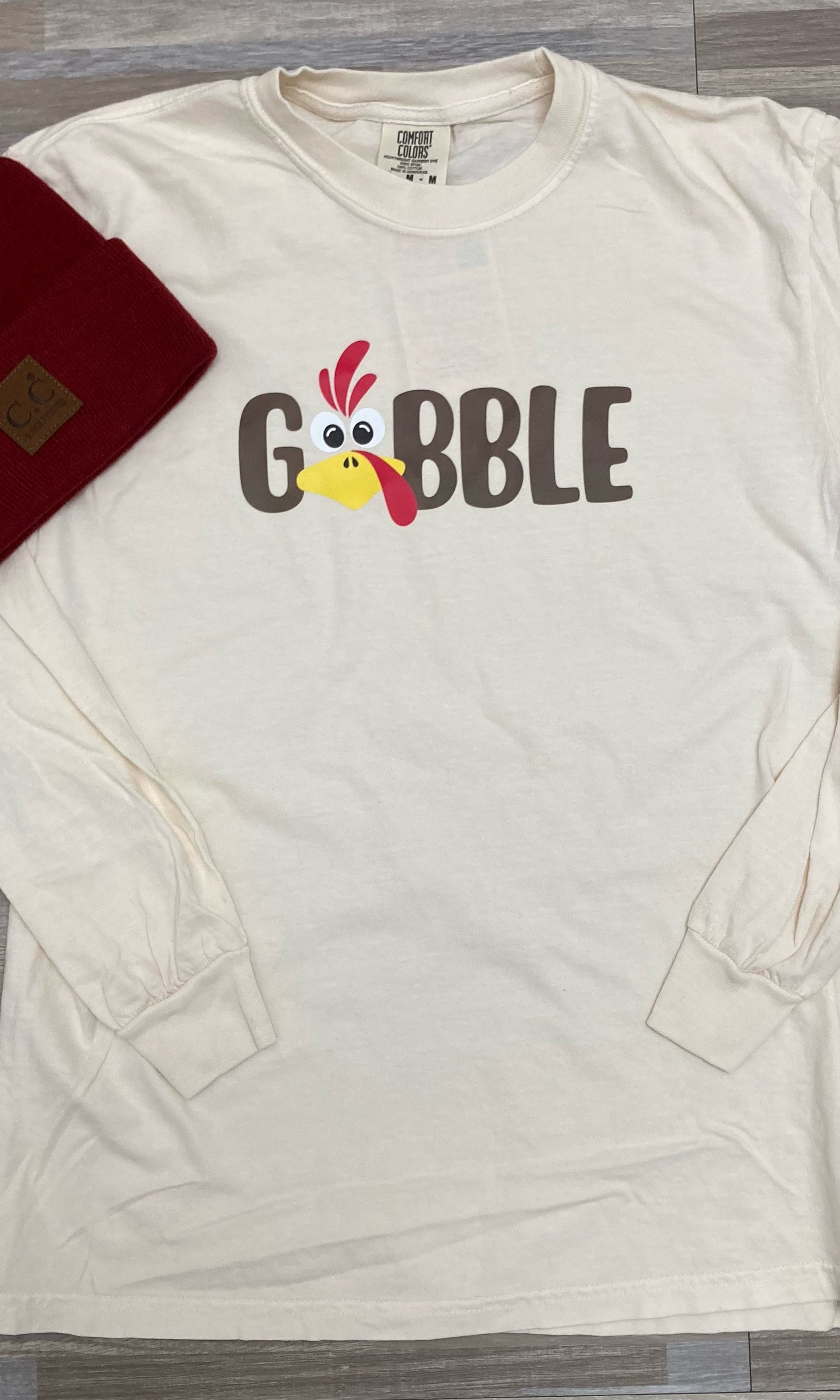 Gobble Long Sleeve Graphic Tee- Final Sale     Daydreamer Creations- Tilden Co.