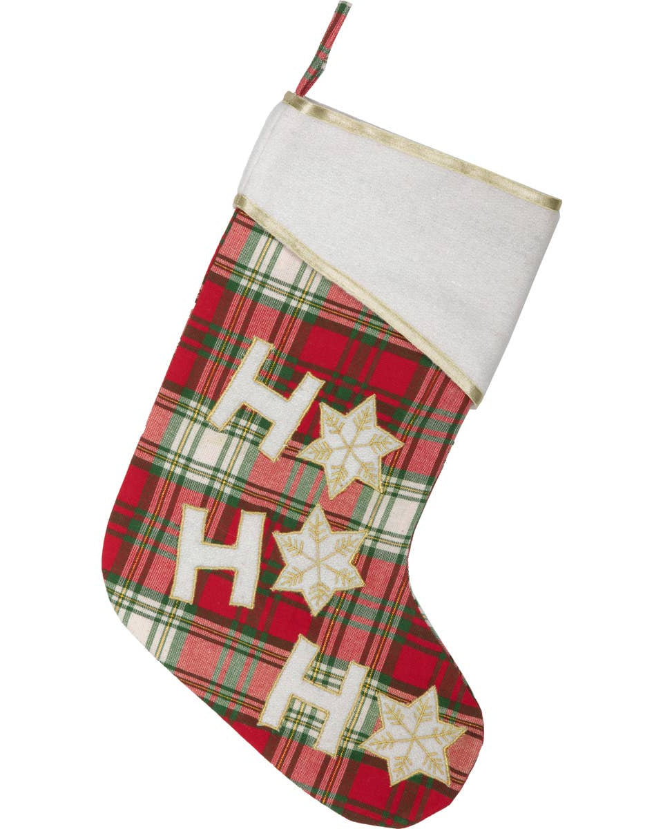 HO HO Holiday Stocking 11x15 VHC Brands- Tilden Co.