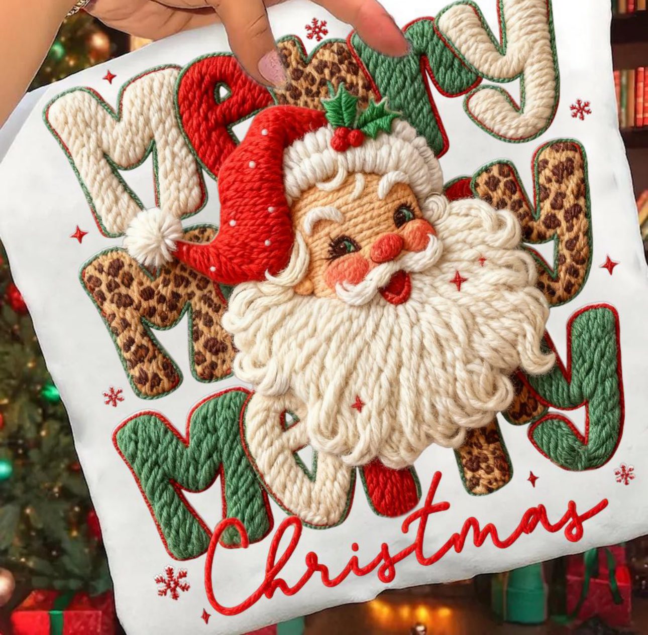 Merry in Stitches Graphic Tee and Sweatshirt Womens Ave Shops- Tilden Co.