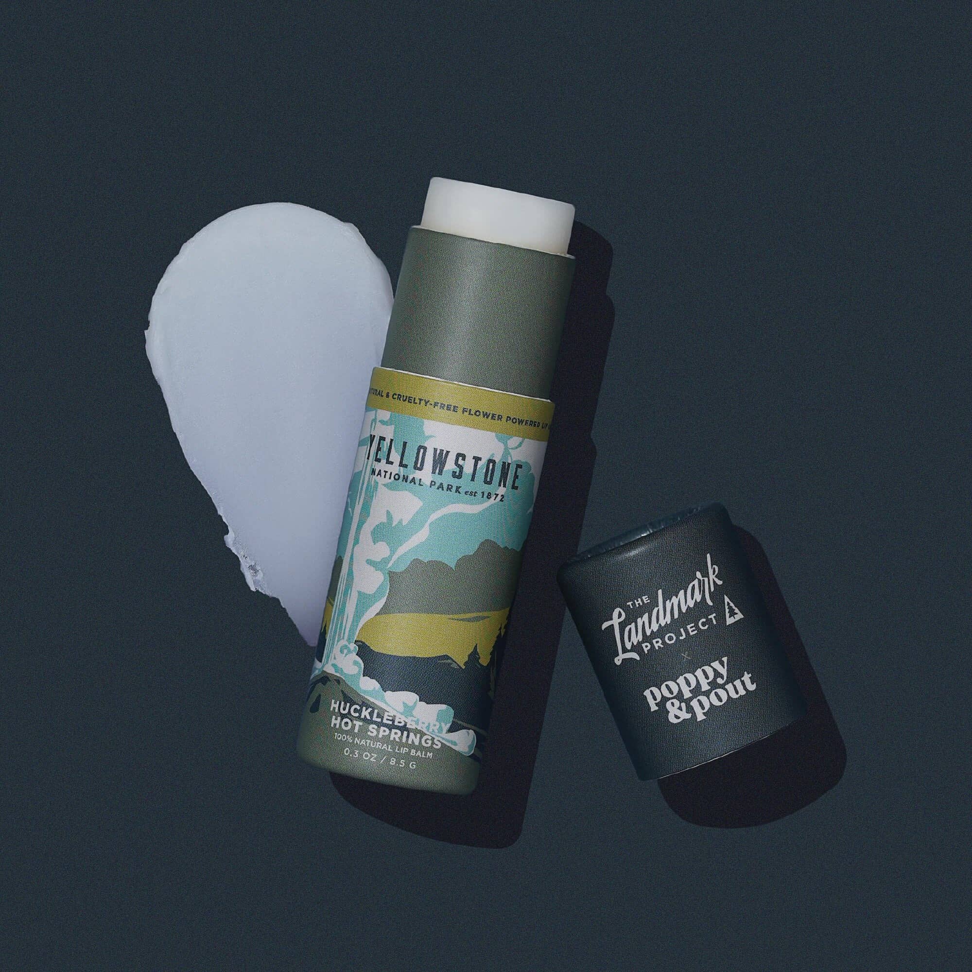 The Landmark Project, Lip Balm, Yellowstone Huckleberry Hot Springs Poppy & Pout- Tilden Co.