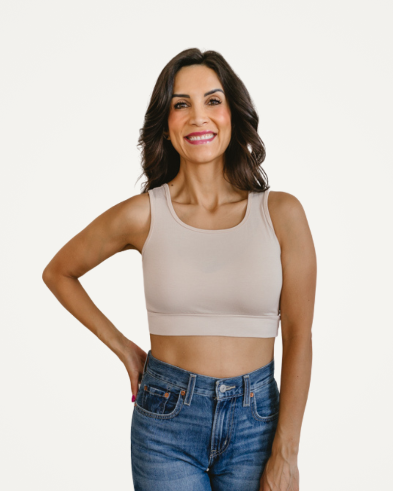 Classic Wide Strap Tank Halftee Tank HALFTEE Layering Fashions- Tilden Co.