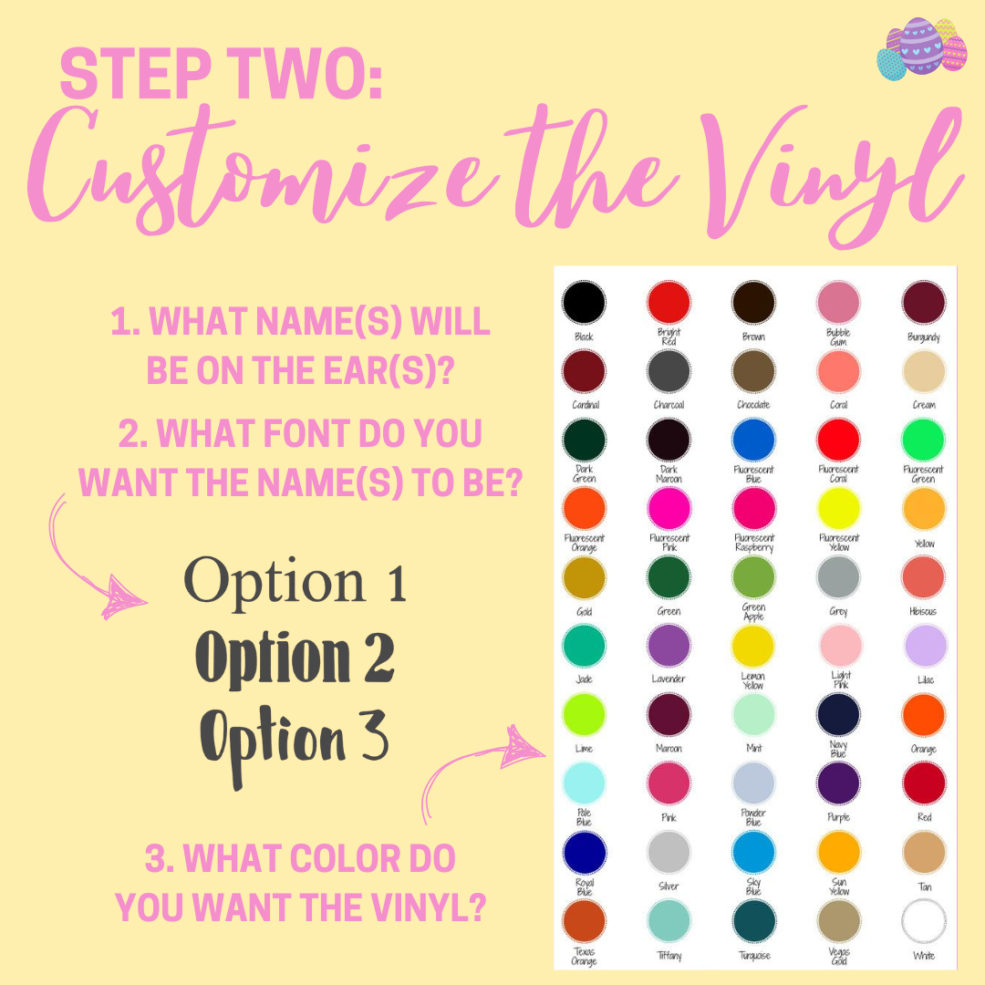 Personalized Easter Bunny Stuffies Daydreamer Creations- Tilden Co.