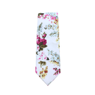 Camila Pink Floral Skinny Tie    necktie Tie Mood- Tilden Co.