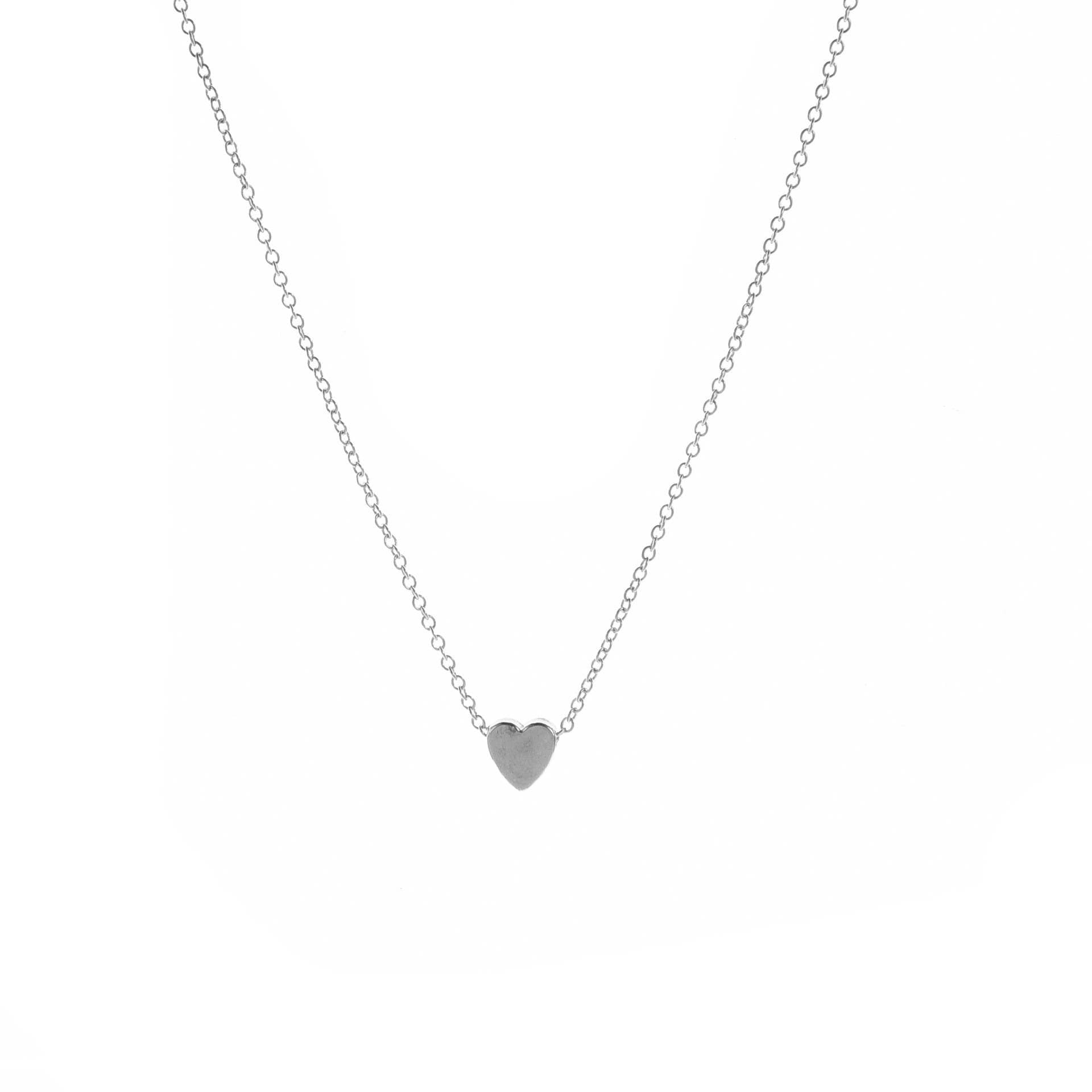 Heart Stainless Steel Necklace JOSSLYN by wall to wall- Tilden Co.