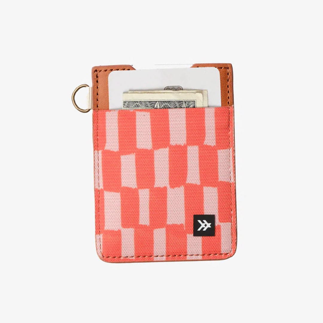 Scout Peach - Vertical Leather Wallet Wallets & Money Clips Thread- Tilden Co.