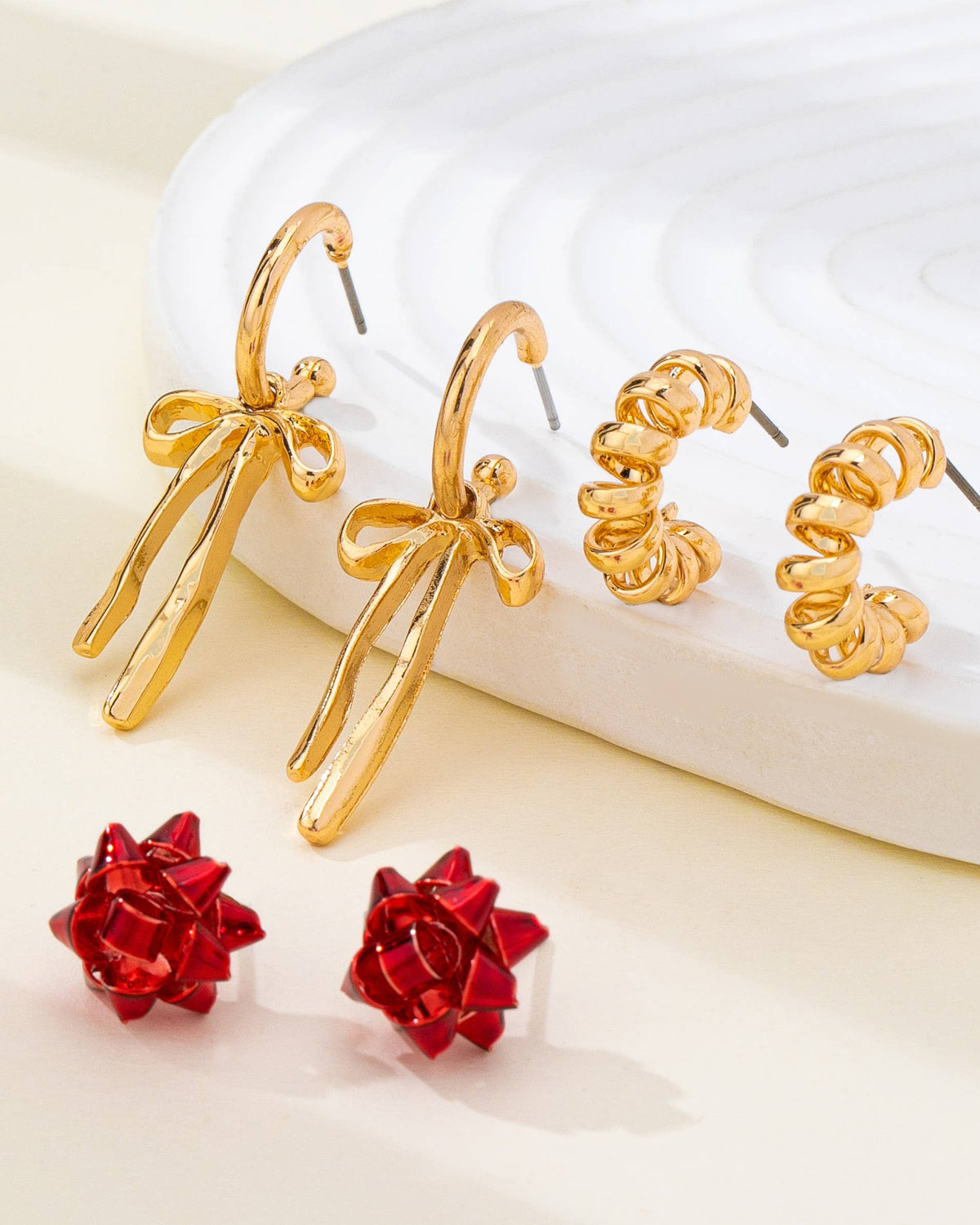 Holiday Earring Set | 80E62410 Earrings JOSSLYN by wall to wall- Tilden Co.