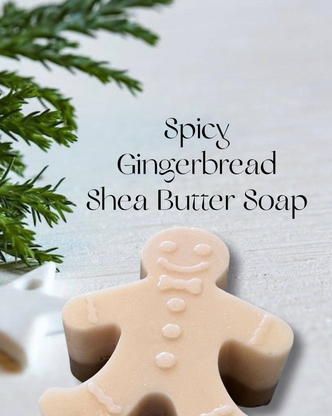 Gingerbread Man Shea Soap Soap 1111 Elm Candle & Soap Shoppe- Tilden Co.