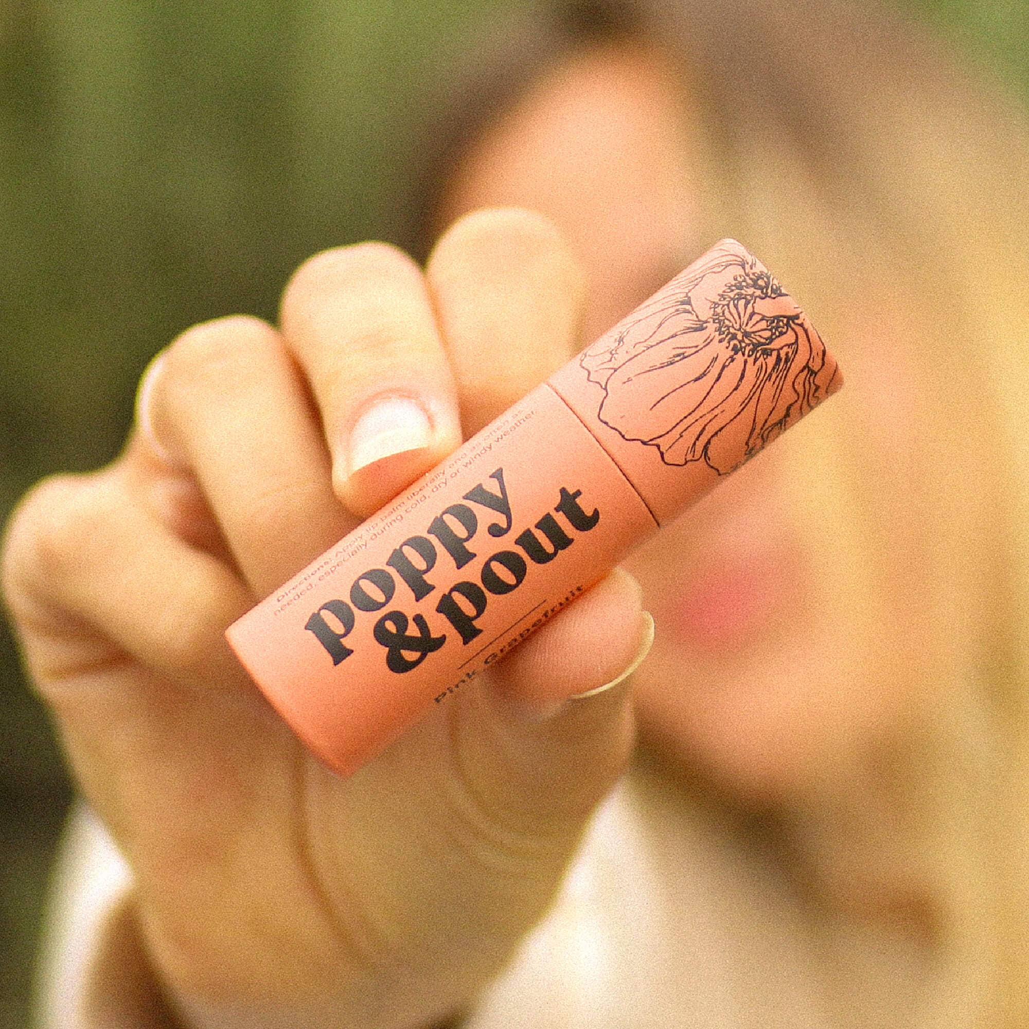 Lip Balm, Pink Grapefruit Poppy & Pout- Tilden Co.