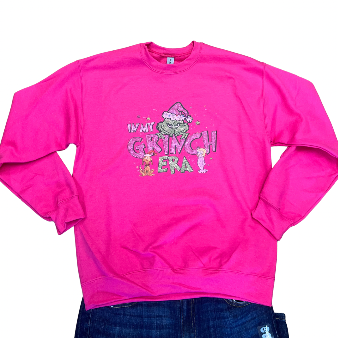 In My Grinch Era Crewneck Sweatshirt     Daydreamer Creations- Tilden Co.
