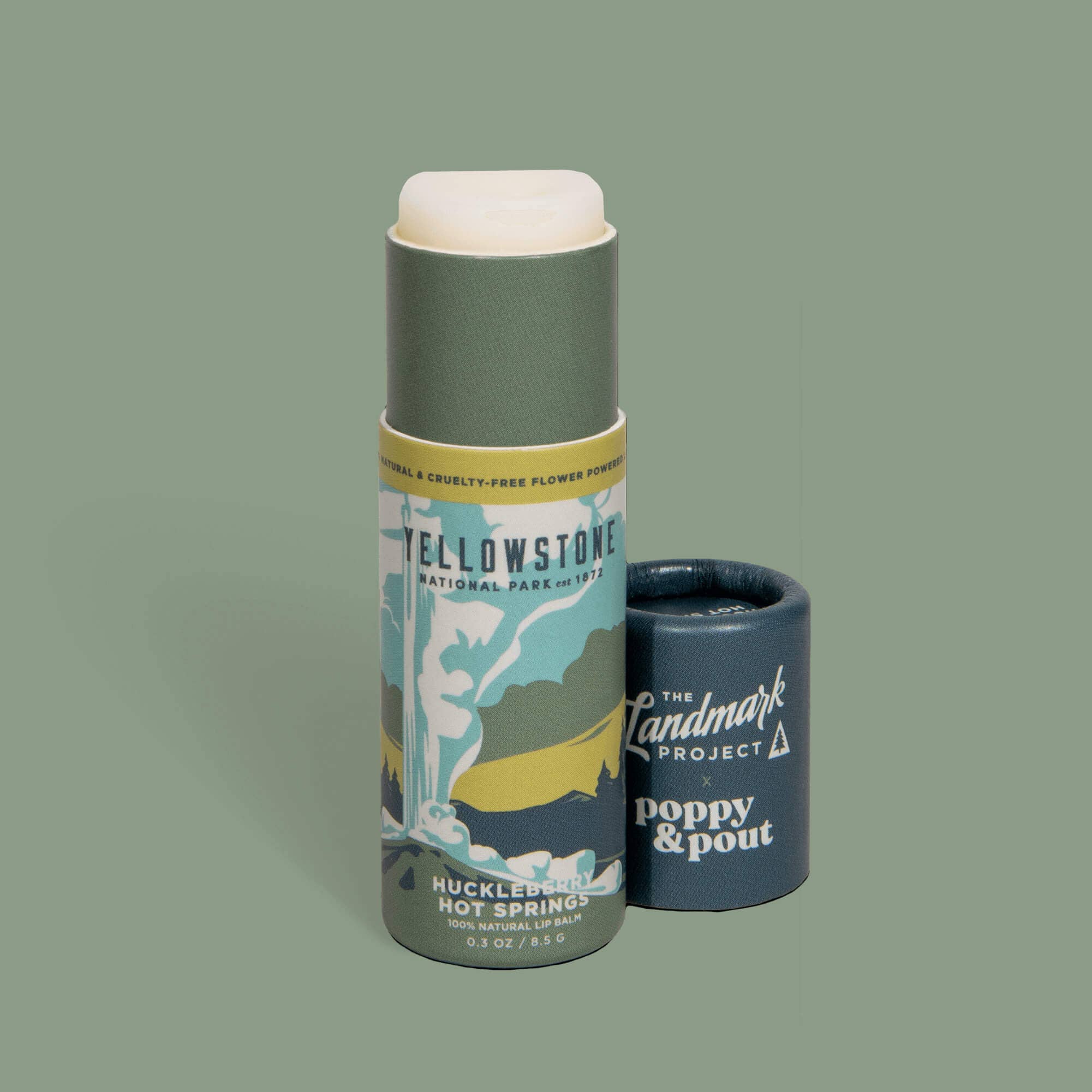 The Landmark Project, Lip Balm, Yellowstone Huckleberry Hot Springs Poppy & Pout- Tilden Co.