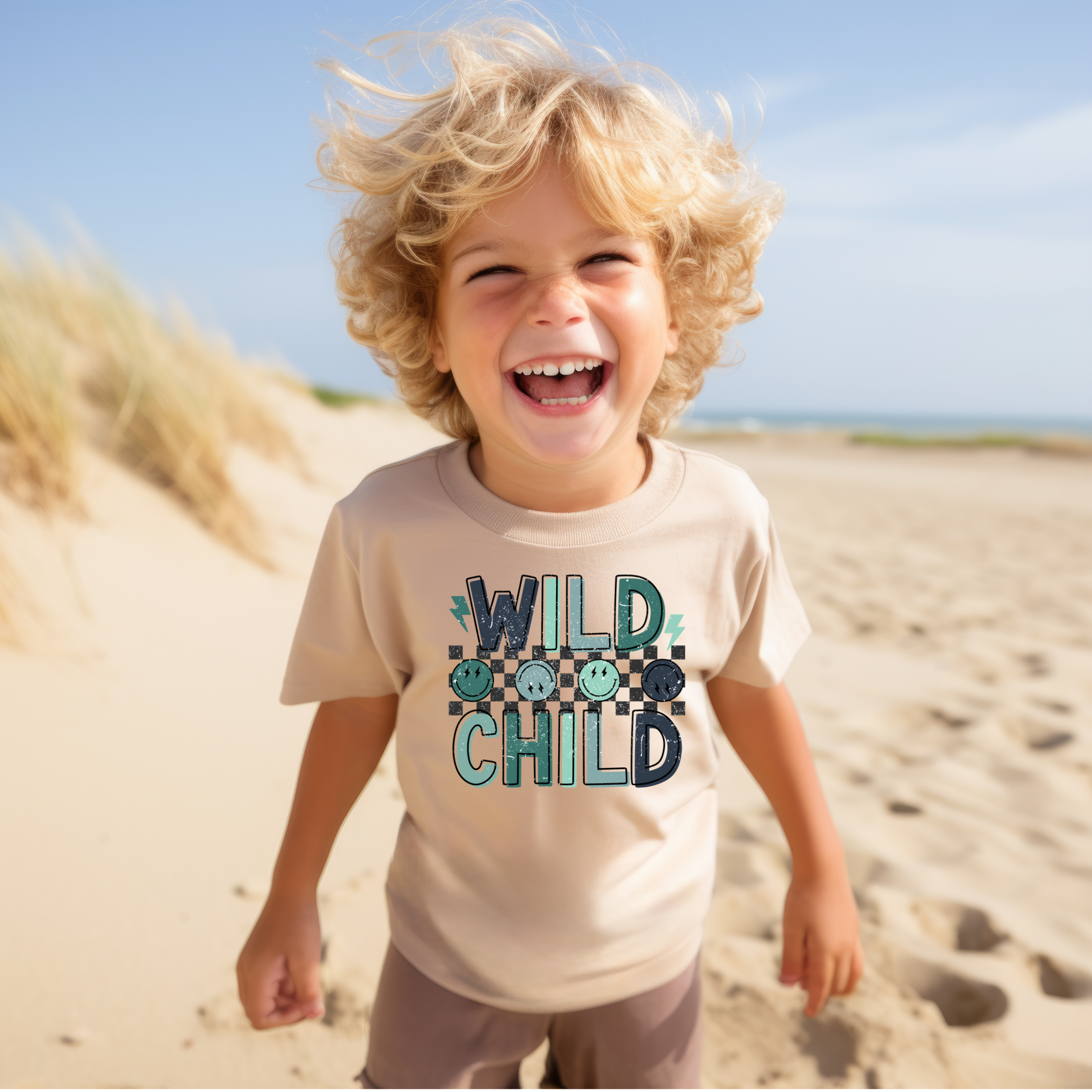 Matching Wild Child Graphic Tee in Sand T-Shirt Ave Shops- Tilden Co.