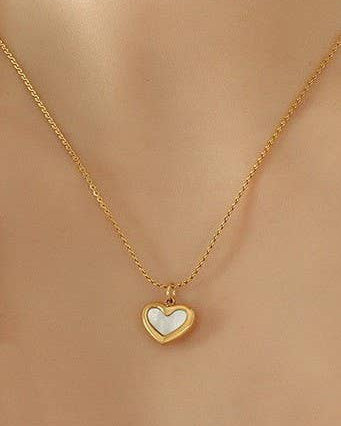Heart Necklace | 40NK9443 Necklace JOSSLYN by wall to wall- Tilden Co.