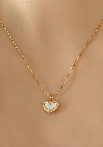 Heart Necklace | 40NK9443 Necklace JOSSLYN by wall to wall- Tilden Co.