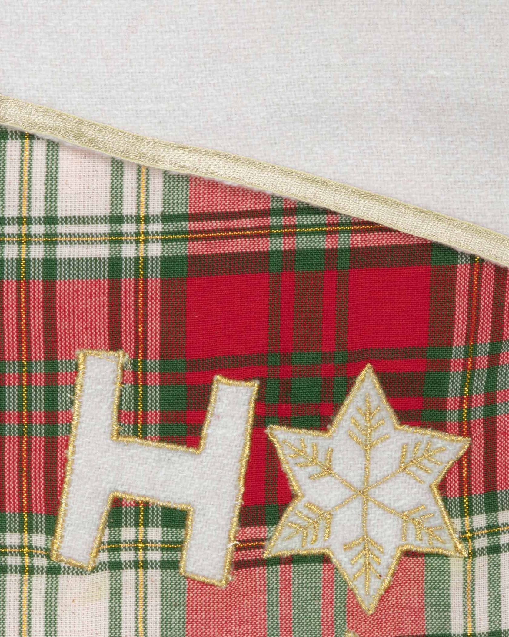 HO HO Holiday Stocking 11x15 VHC Brands- Tilden Co.