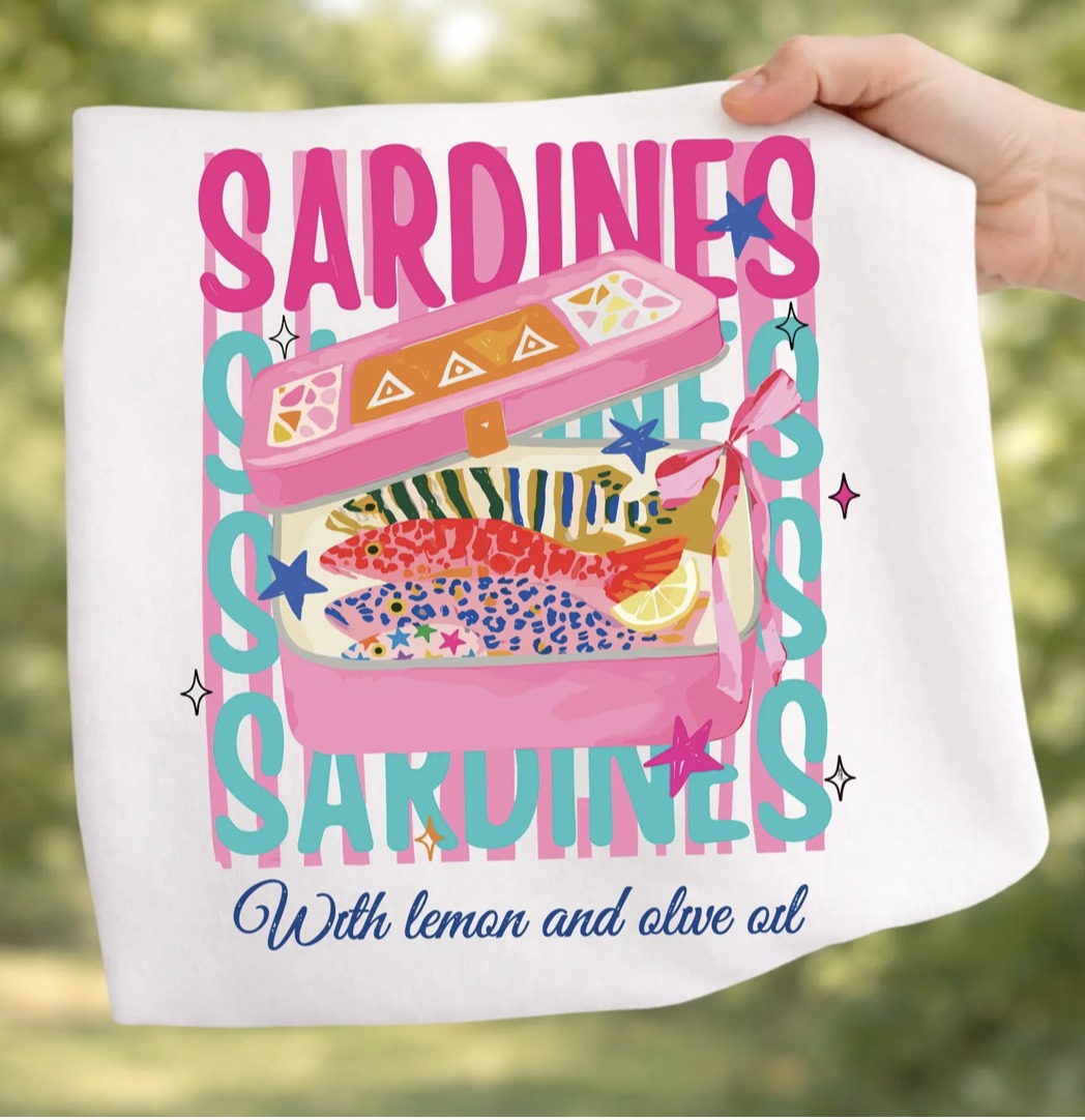 Sardines Graphic Tee Womens Ave Shops- Tilden Co.