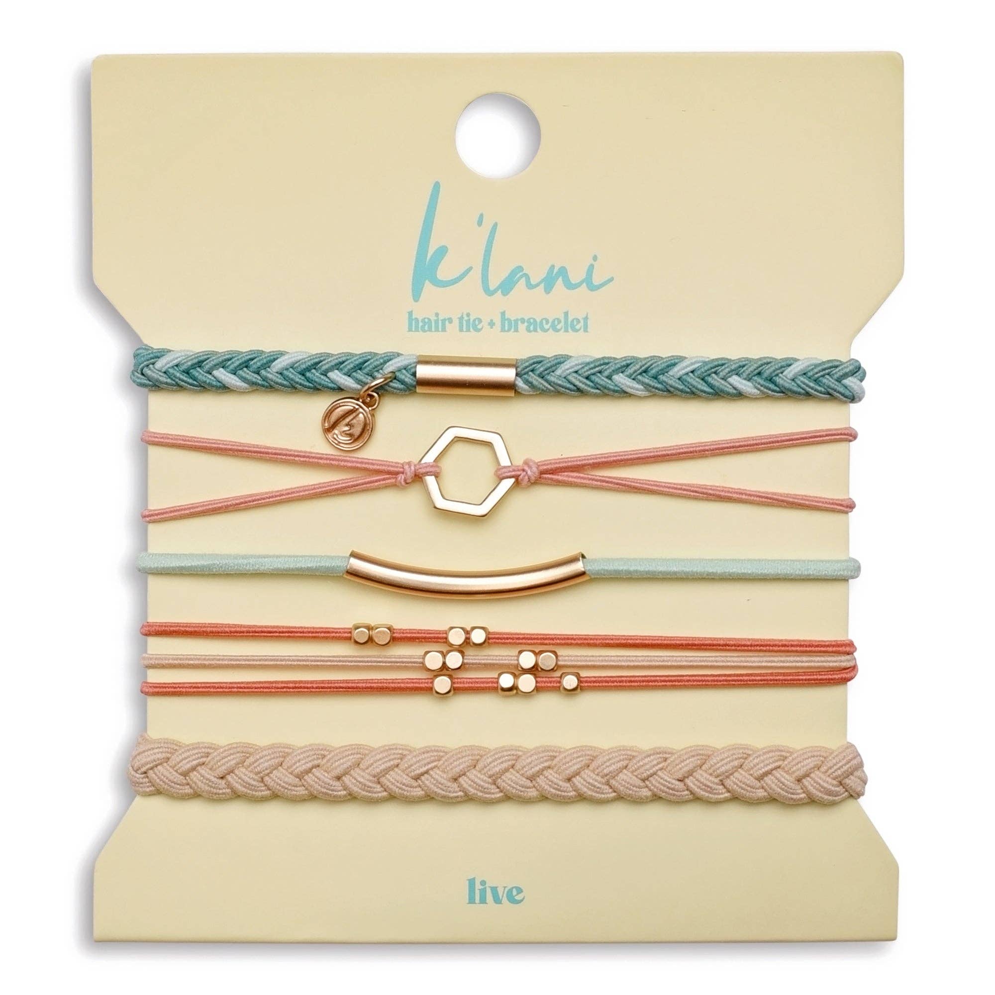Live Hair Tie Bracelets hair ties K'Lani hair tie bracelets- Tilden Co.