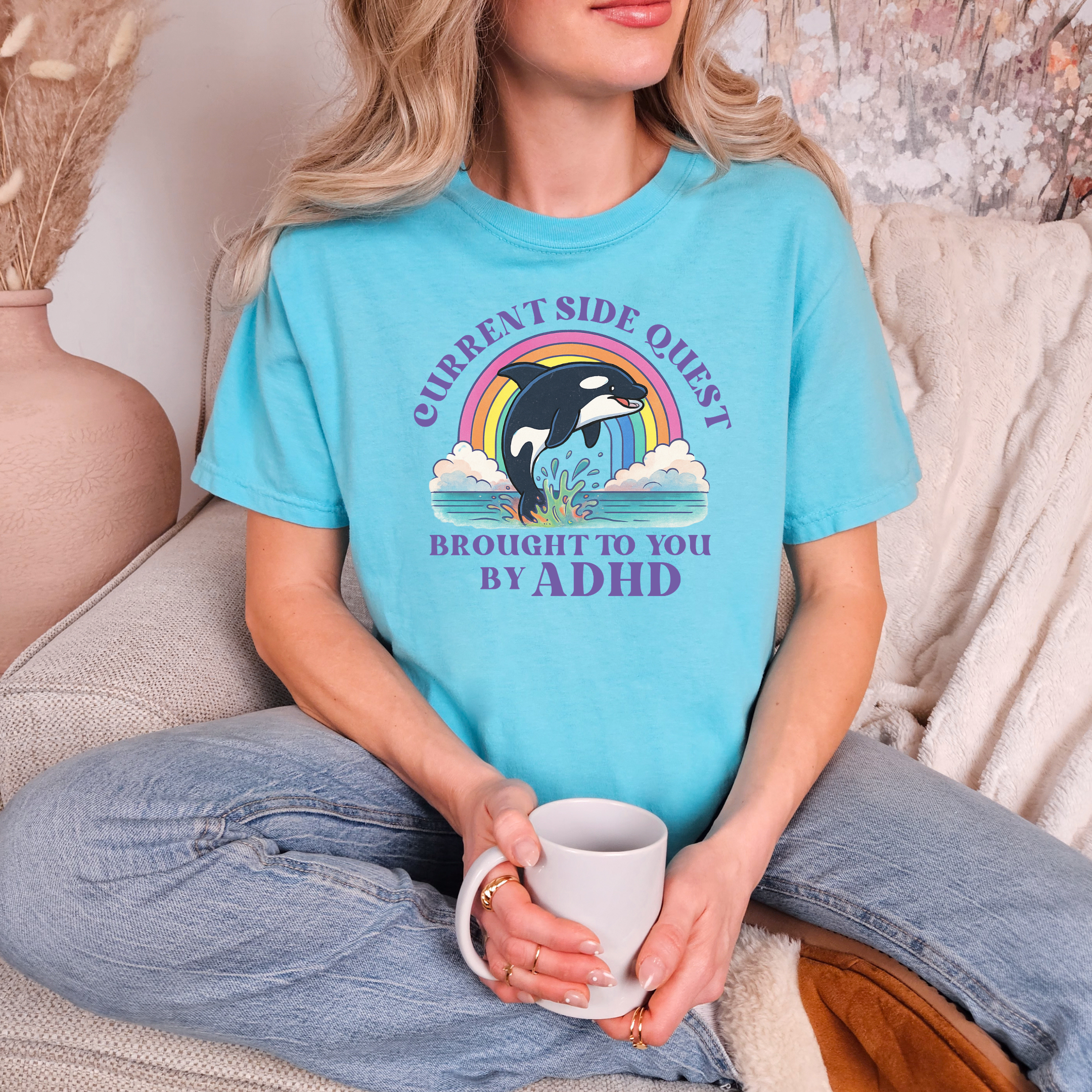 Current Side Quest Graphic Tee T-Shirt Ave Shops- Tilden Co.