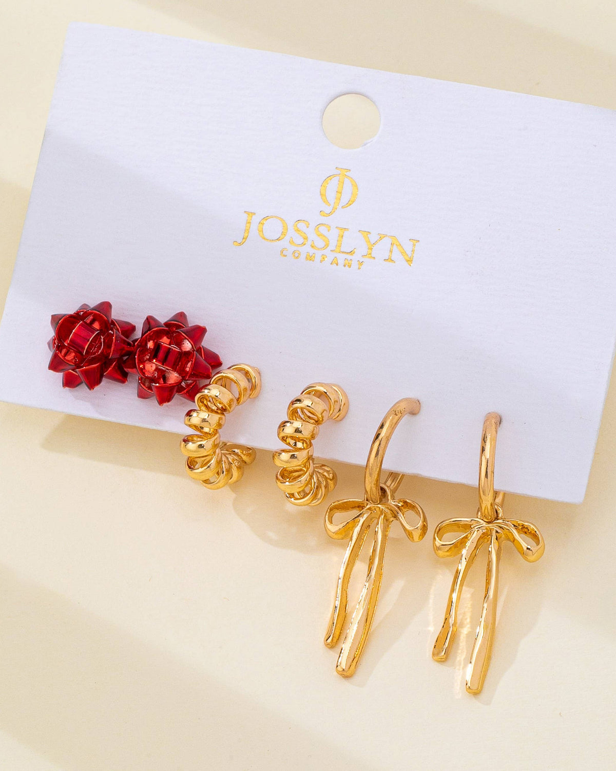Holiday Earring Set | 80E62410 Earrings JOSSLYN by wall to wall- Tilden Co.