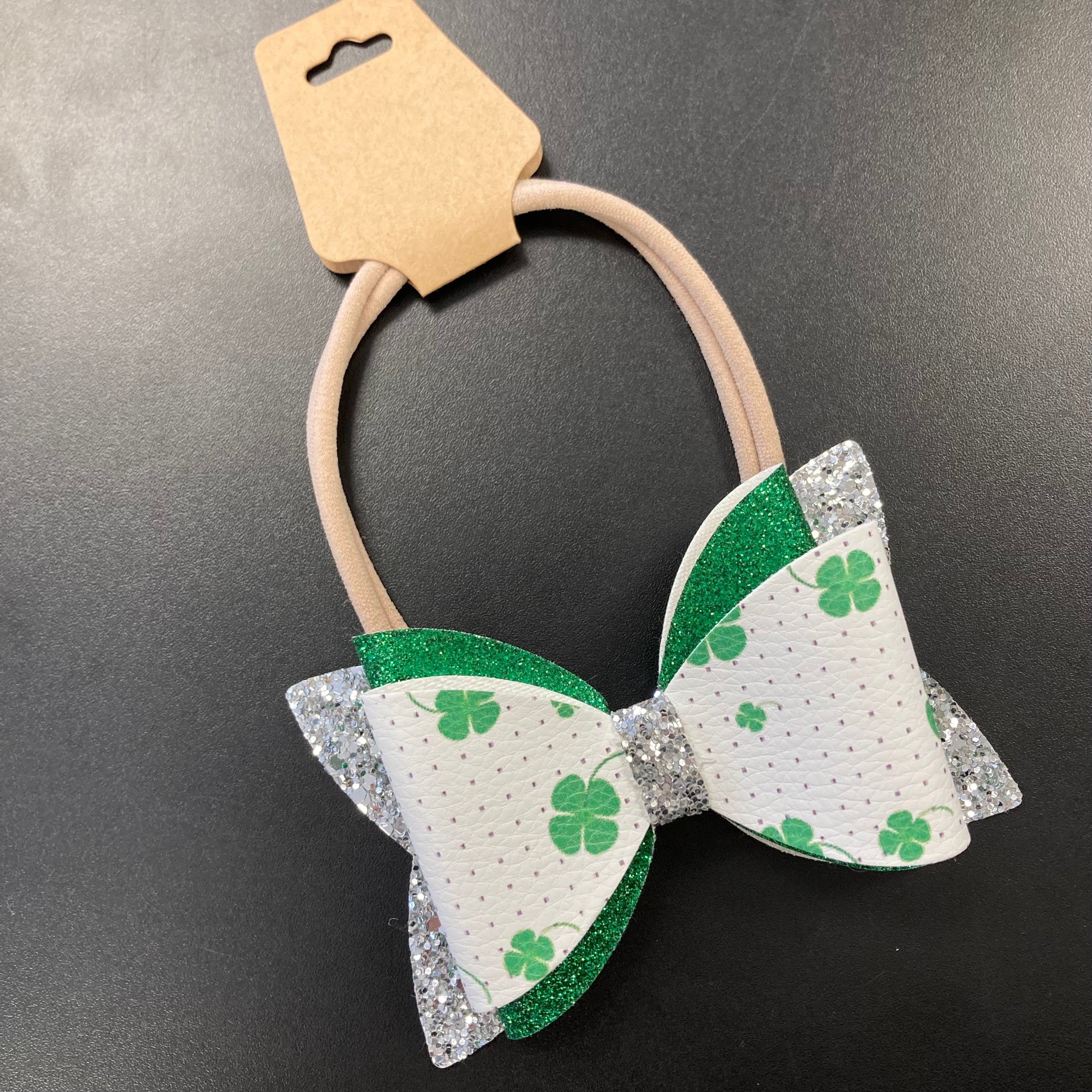 St Patrick Headband Bow #1    earring Daydreamer Creations- Tilden Co.