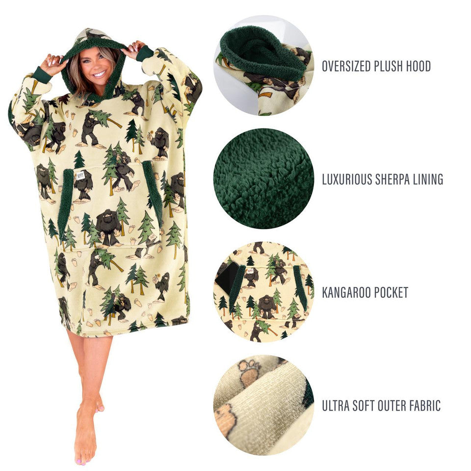 Bigfoot Blanket Hoodie PREORDER Blanket LazyOne- Tilden Co.