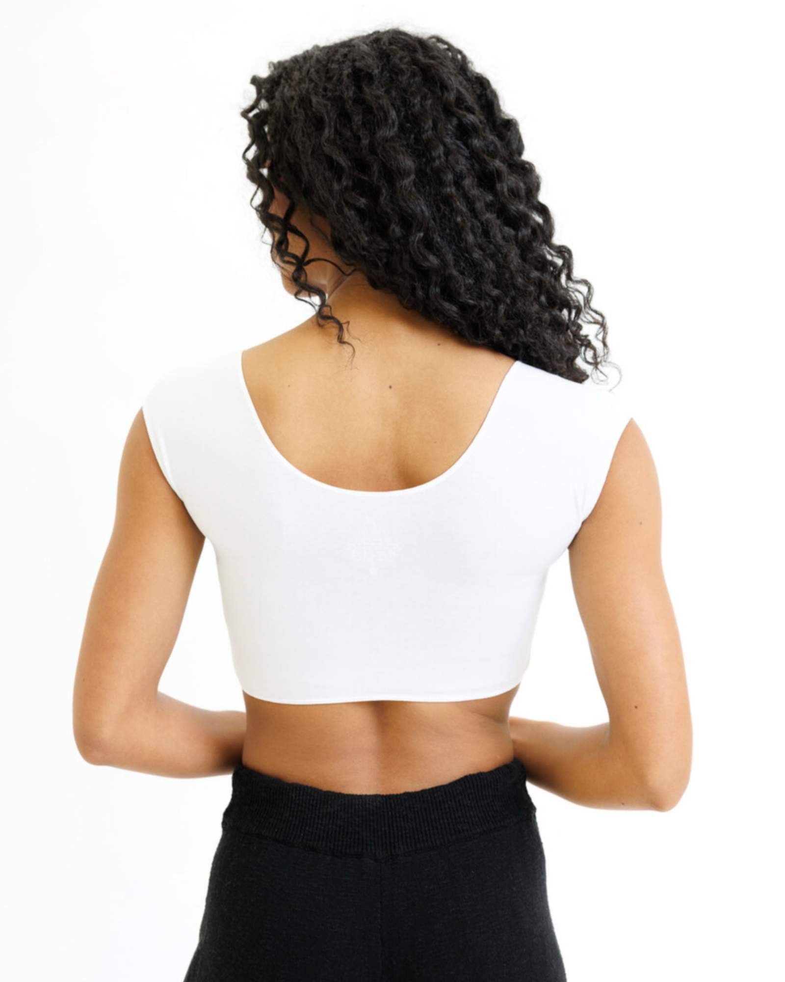 Demi Tee - Cropped Short Sleeve Layering Top Downeast- Tilden Co.