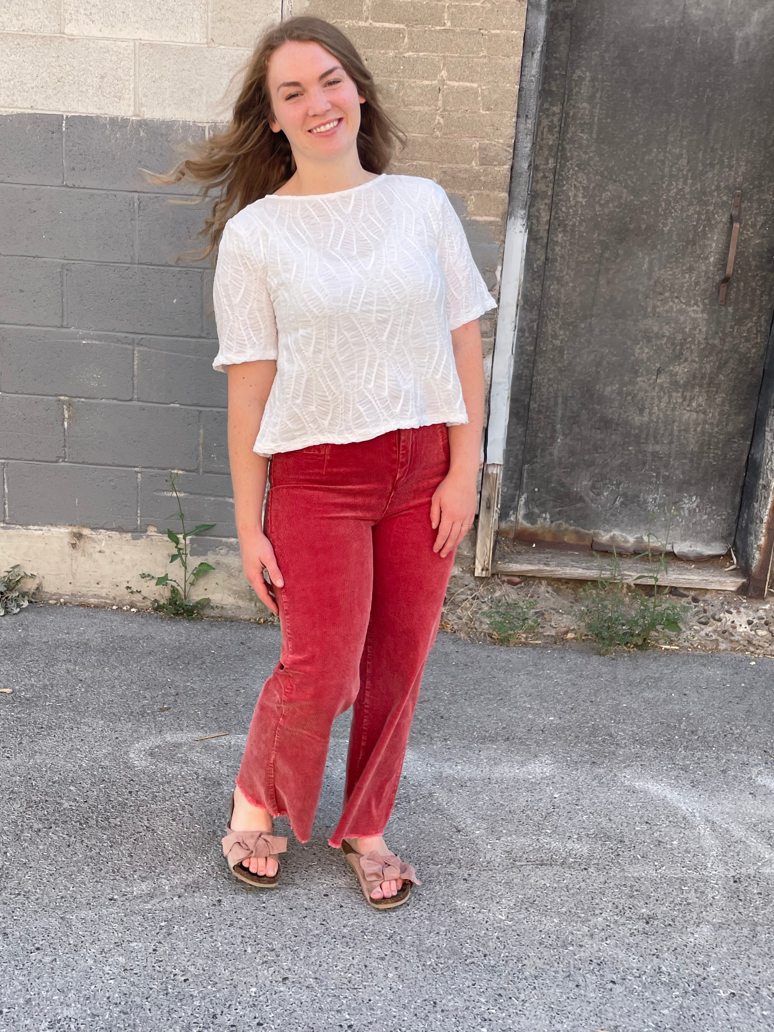 Stonewashed Stroll Corduroy Pants Casual Pants La Miel- Tilden Co.